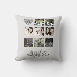 Almofada 8 x FOTO COLAGE Novas mesas personalizadas WEDDING