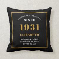 90 Birthday 1931 Chic Black Personalizado Elegante