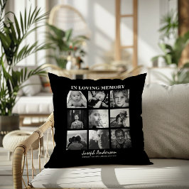 Almofada 9 Fotos Personalizadas Em Memória de Amor Memorial