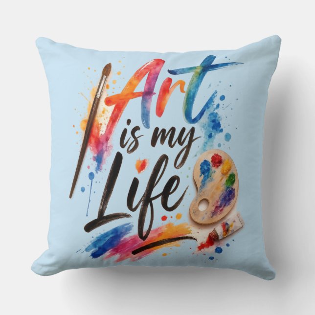 Almofada A arte é minha vida (Frente)