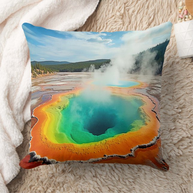 Almofada A Arte Quente Colorida da Natureza (Cobertor)