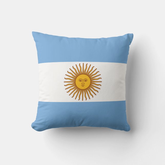 Almofada A bandeira de Argentina (Frente)