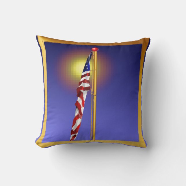 Almofada A bandeira star spangled (Frente)