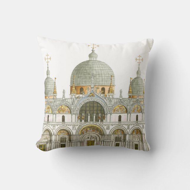Almofada A basílica de St Mark. Veneza Italia (Frente)