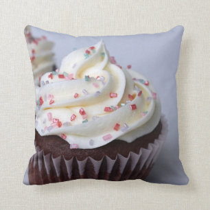 Almofada A baunilha moderna do cupcake do chocolate e