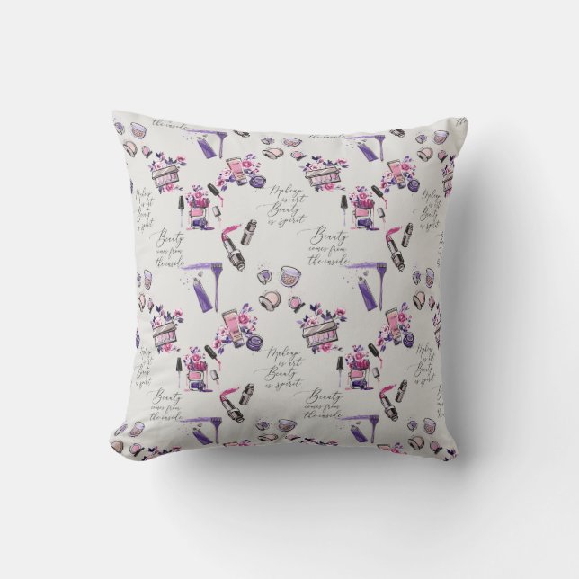 Almofada A beleza vem do teste padrão interno (Frente)