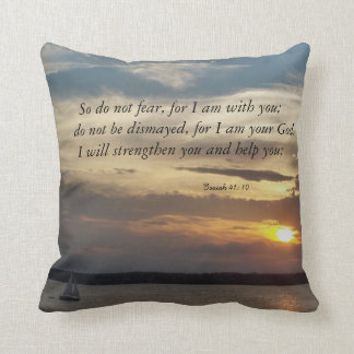 Almofada a bíblia cita o travesseiro do 41:10 de Isaiah