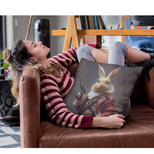 Almofada A caça ao ovo, caça ao coelho da Páscoa (Criador carregado)