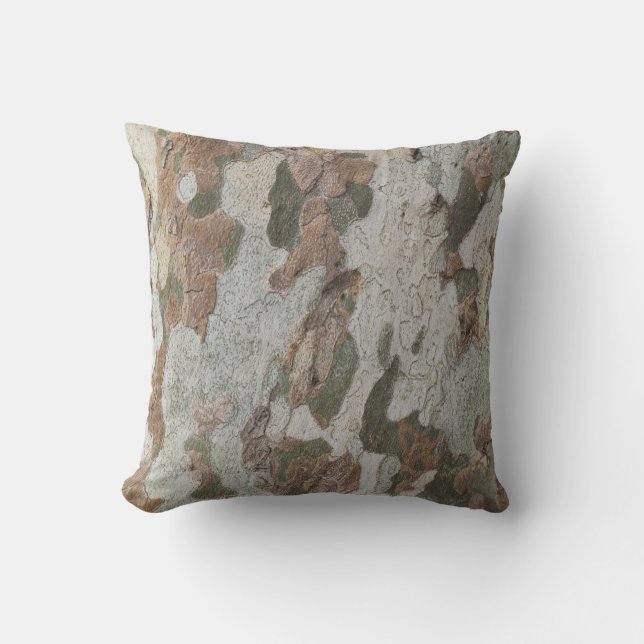 Almofada A camuflagem da árvore planificada parece um padrã (Frente)
