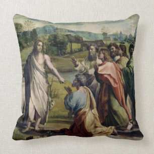Almofada A carga do cristo a St Peter (desenhos animados