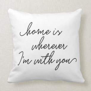 Almofada A casa é onde quer que eu sou com você roteiro