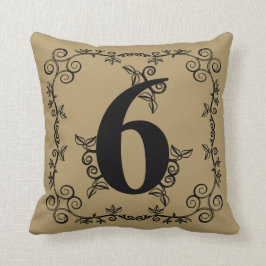 Almofada A coleção da videira do jardim: Número 6