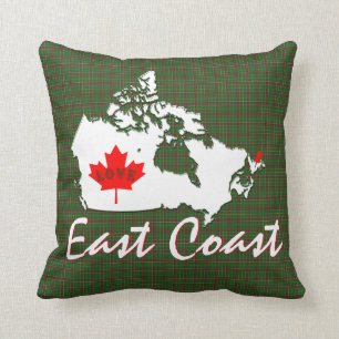Almofada A costa leste Terra Nova personaliza a cidade do