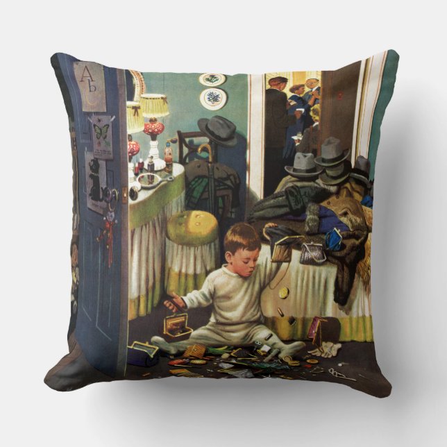 Almofada A criança esvazia bolsas (Frente)