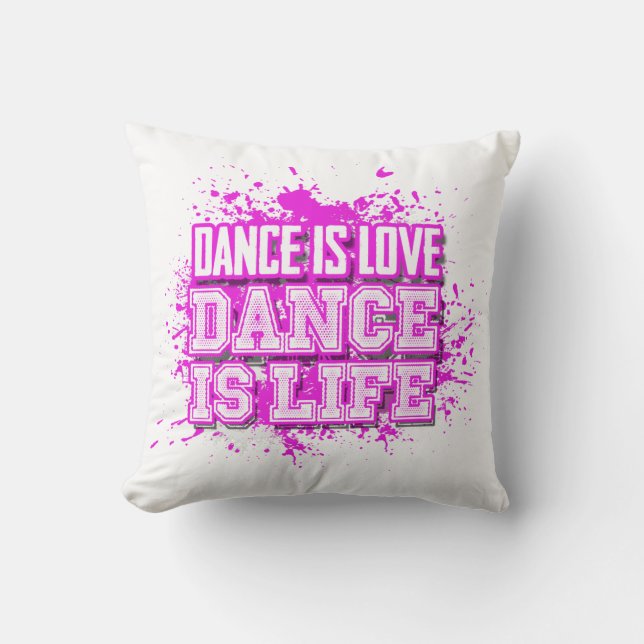 Almofada A dança é dança do amor é vida (Frente)