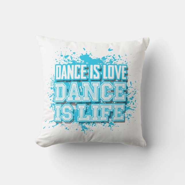 Almofada A dança é dança do amor é vida (Frente)
