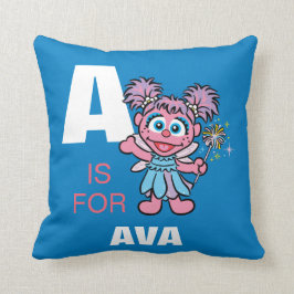 Almofada A é para Abby Cadabby | Adicione seu Nome