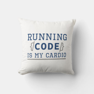 Almofada A Execução De Código É O Meu Cardio