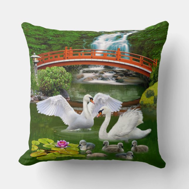 Almofada A Família dos Cisnes (Frente)