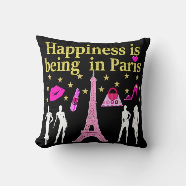 ALMOFADA A FELICIDADE ESTÁ SENDO EM PARIS (Frente)