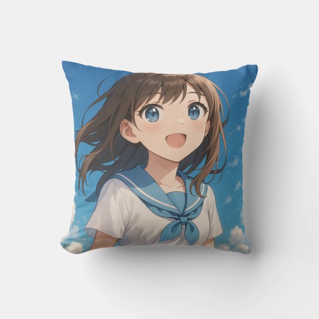 Almofada A Girl under the Summer Sky (Frente)