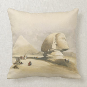 Almofada A grande esfinge e as pirâmides de Giza, de "E