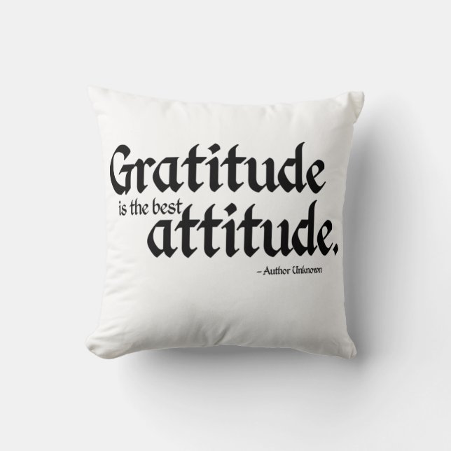 Almofada A gratidão é a melhor atitude (Frente)