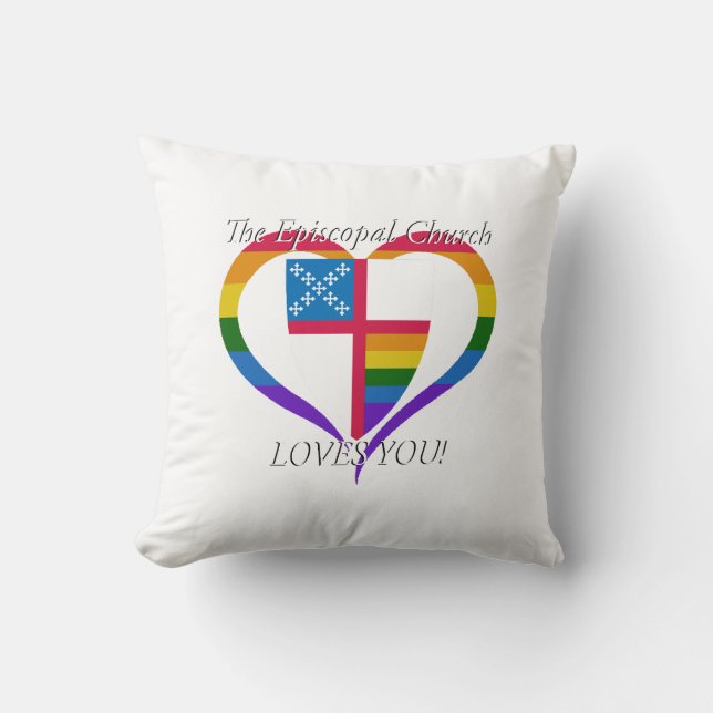Almofada A Igreja Episcopal Te Ama Travesseiro (Frente)