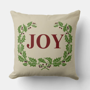 ALMOFADA A JOIA DO NATAL HOLLY E BERRIES WRATH