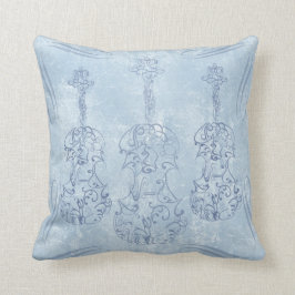 Almofada A lápis azul desenho do violino