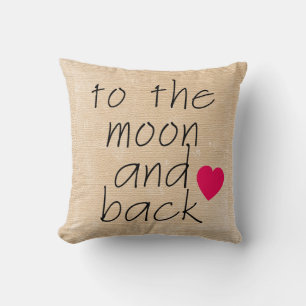 Almofada À Lua e ao Travesseiro decorativo traseiro