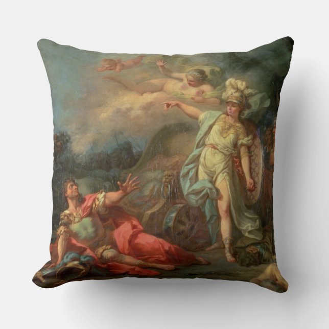 Almofada A luta entre Marte e Minerva, 1771 (óleo em c (Frente)