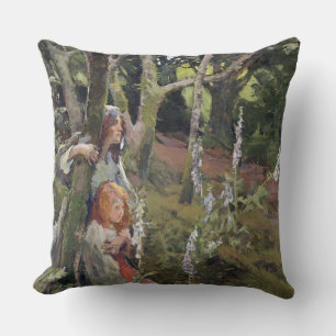 Almofada A madeira Enchanted (óleo em canvas)