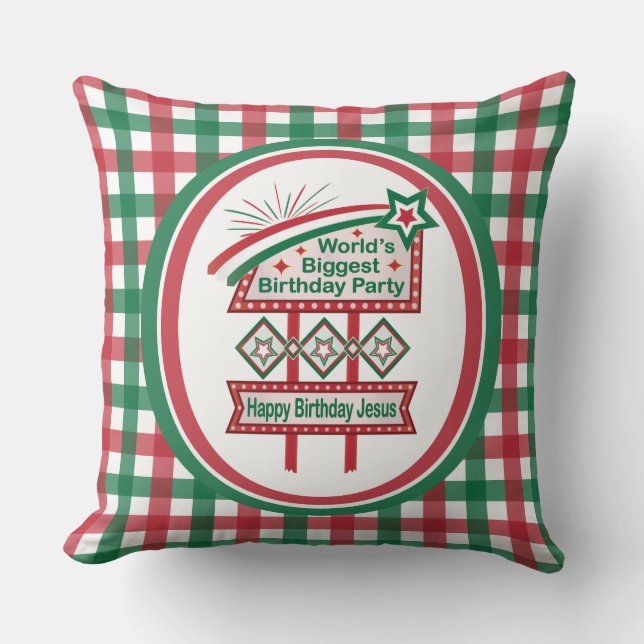 Almofada A maior Festa de aniversário do mundo (Frente)
