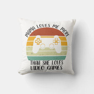 Almofada A Mama PERSONALIZADA Me Ama Mais Do Que Ama O Víde