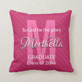 Almofada A manutenção personalizada da graduação para DEUS,