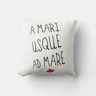 Almofada A Mari Usque Ad Mare, Canadian Motto, Canadá