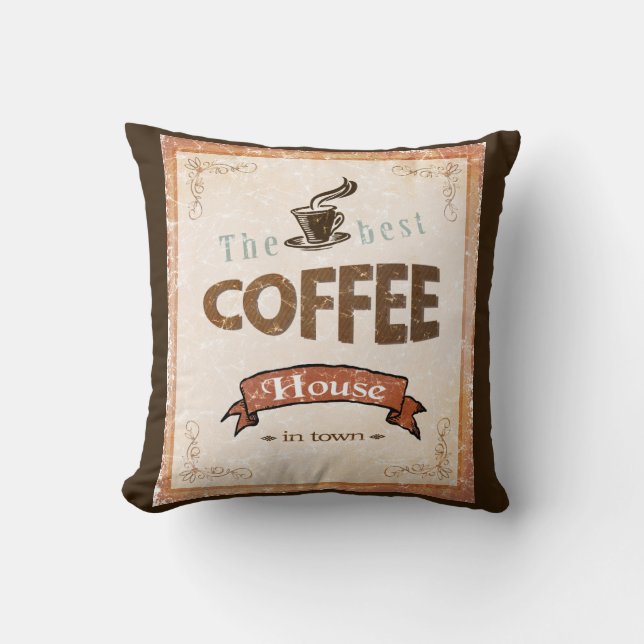 Almofada A melhor casa do café (Frente)
