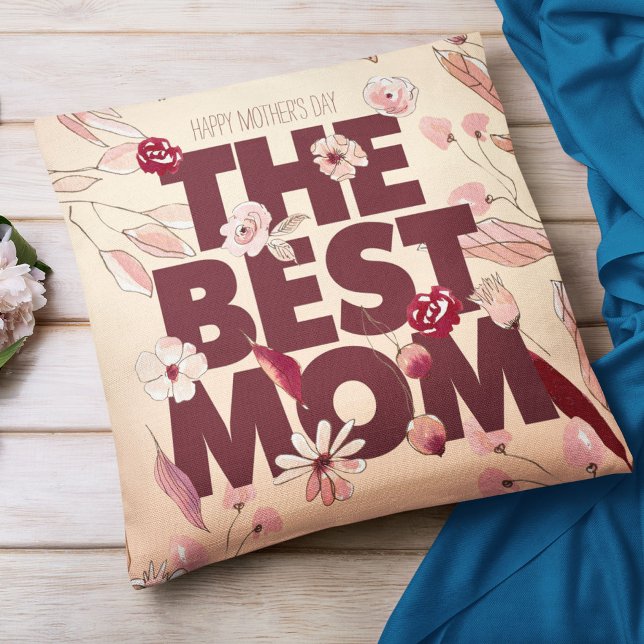 Almofada A Melhor Mãe | DIA DE AS MÃES (Criador carregado)