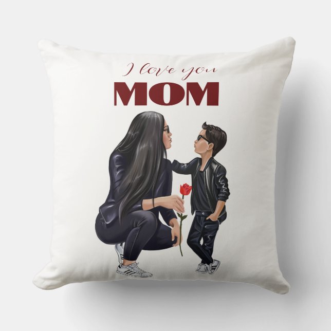 Almofada "A Melhor Mãe do Menino" (Frente)