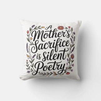 Almofada A Mother's Sacrifice Is Silent Poetry