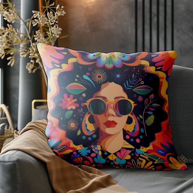 Almofada A Mulher Confiante (Embrace your unique style and celebrate diversity with this amazing design. )