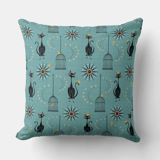 Almofada A noite em que o pássaro escapou (Frente)