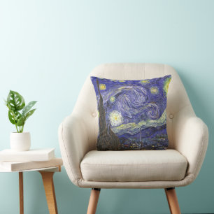 Almofada A Noite Estrelada por Vincent van Gogh