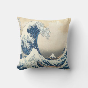 Almofada A onda do Excelente de Kanagawa Ukiyo-e Japonês