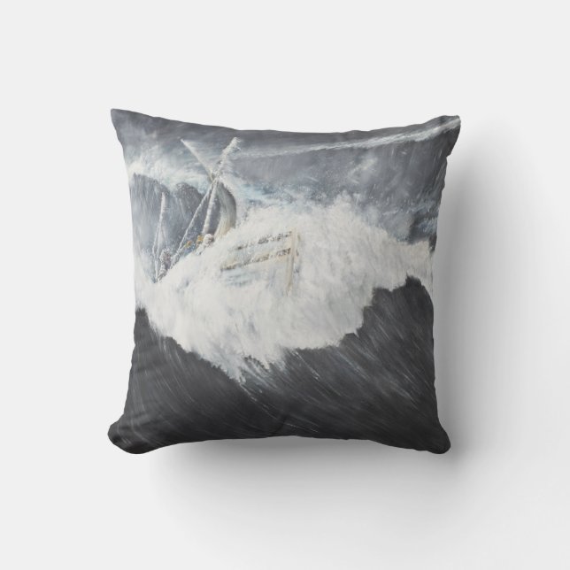 Almofada A onda gigantesca (Frente)