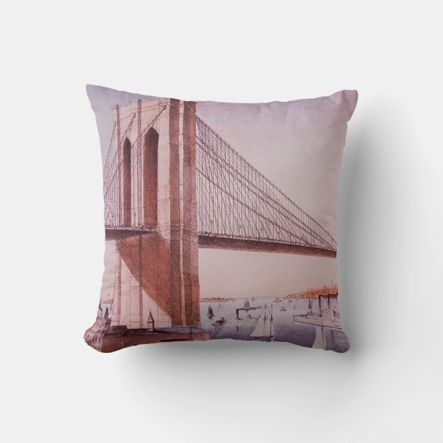 Almofada A ponte de Brooklyn (Frente)