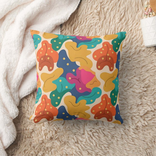 Almofada A Queda do Dia das Bruxas Whimsical deixa o padrão (Cobertor)