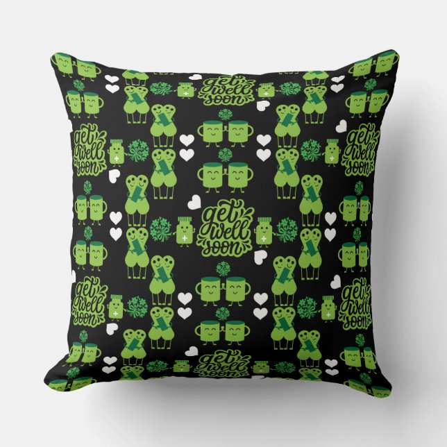 Almofada A recuperação de saúde vai ficar bem em breve (Frente)