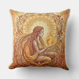 Almofada A Sacerdotisa do Fogo – Guardiã da Chama Interior